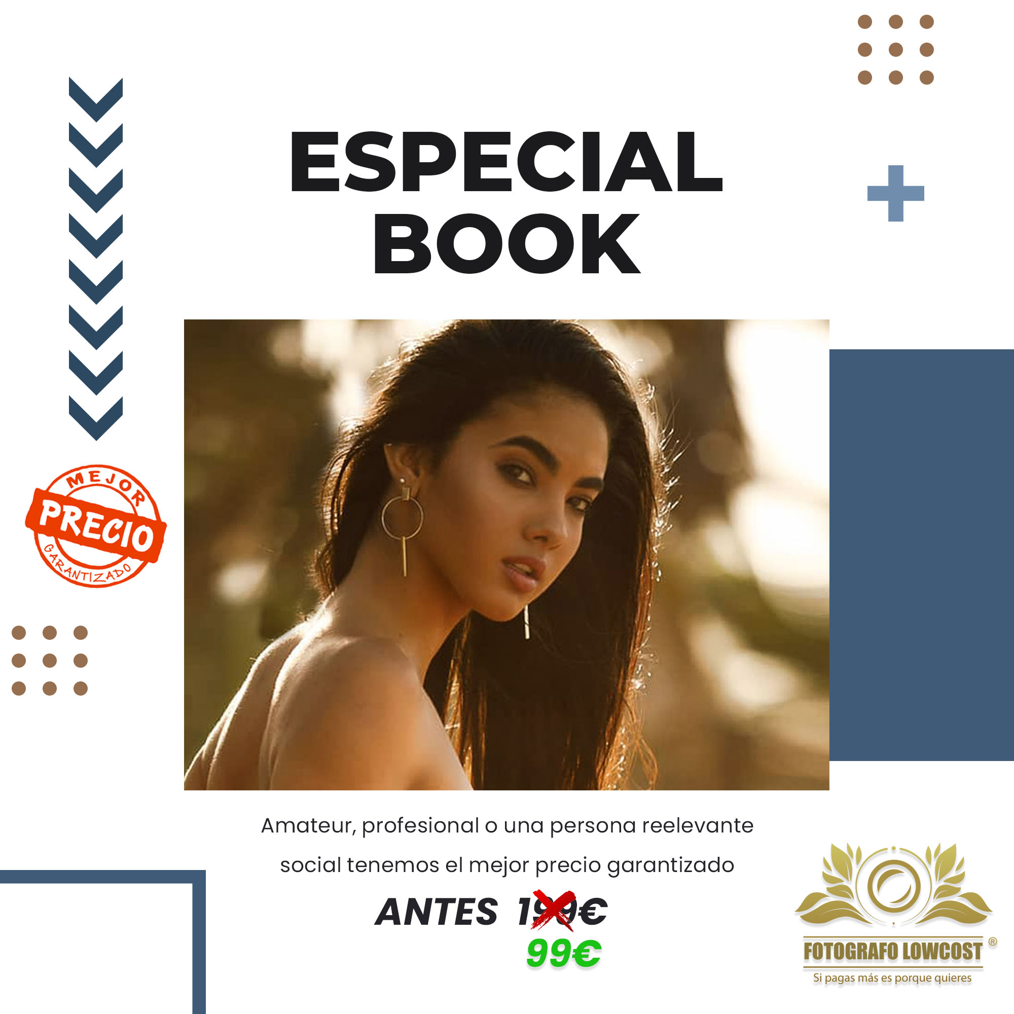 fotografo en book de fotos para amateur o modelos profesionales Fregenal de la Sierra 