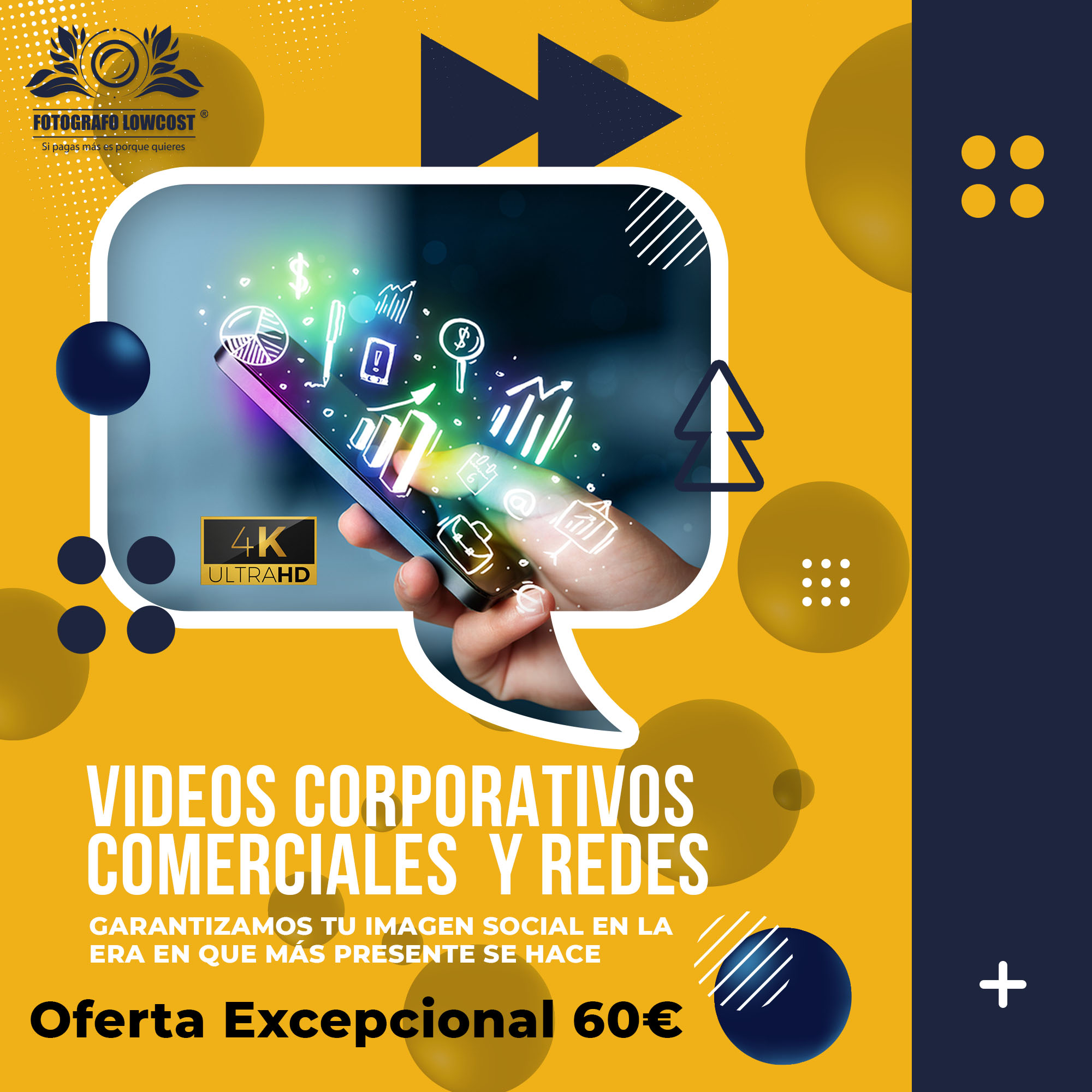 fotografo en videos para empresas Low Cost Medina de las Torres 